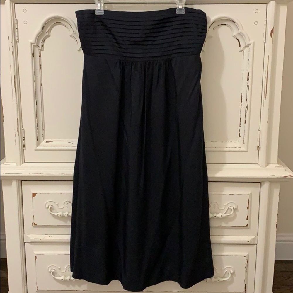 Banana Republic silk strapless dress